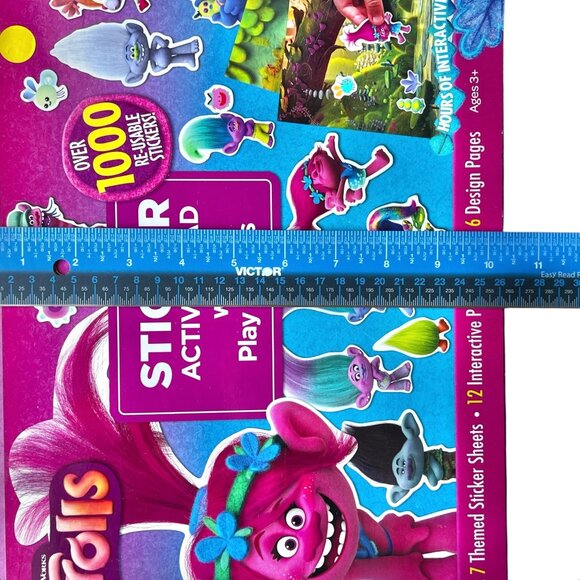 DreamWorks Trolls Sticker Activity Pad With Play Scenes 1000+ Reusable Stickers - Picture 4 of 12